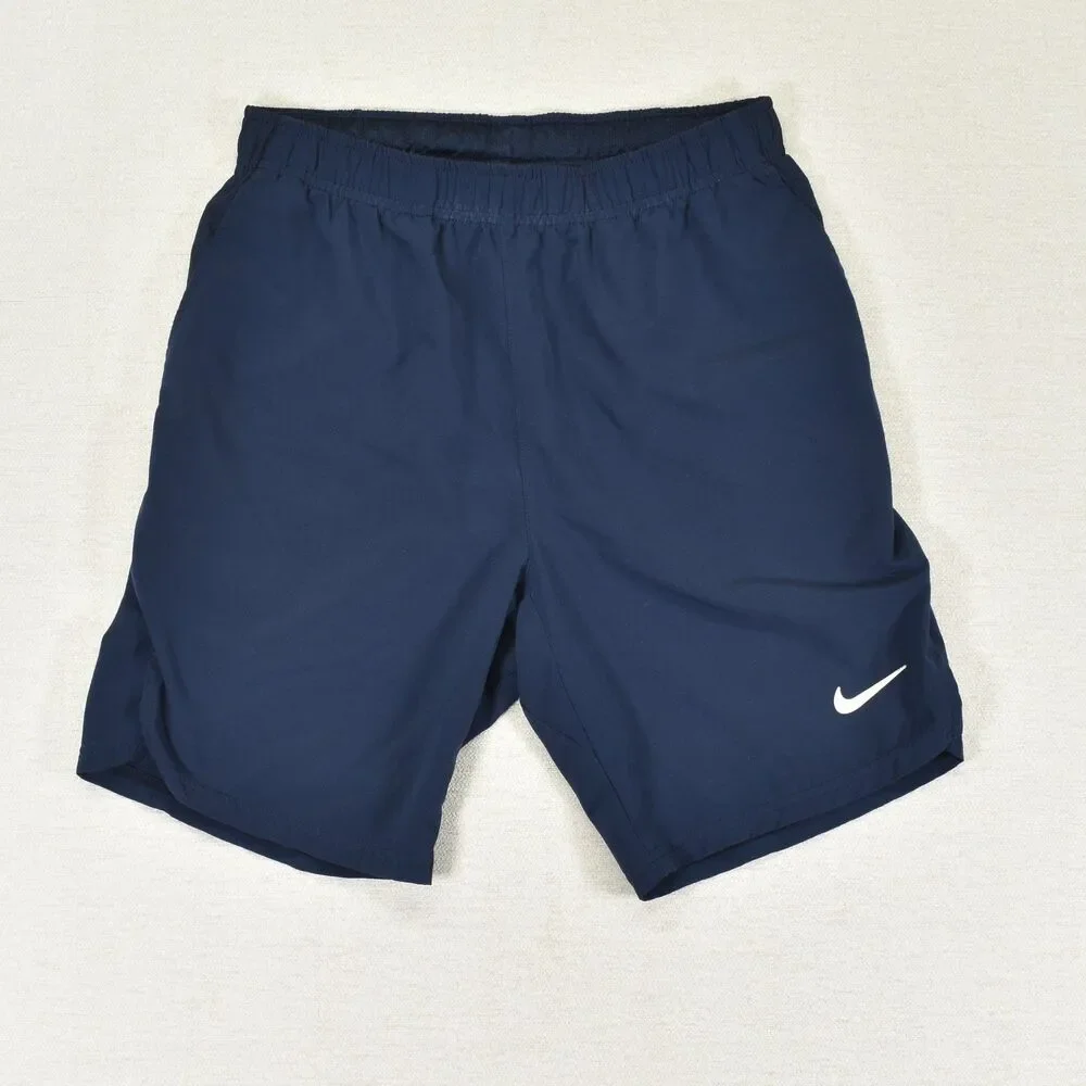 Nike Boys Court Dri-FIT Victory Tennis Shorts Navy Blue Size Large L 14-16